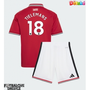Manchester United Youri Tielemans #18 Dětské Domácí dres komplet 2026-27 Krátký Rukáv (+ trenýrky)